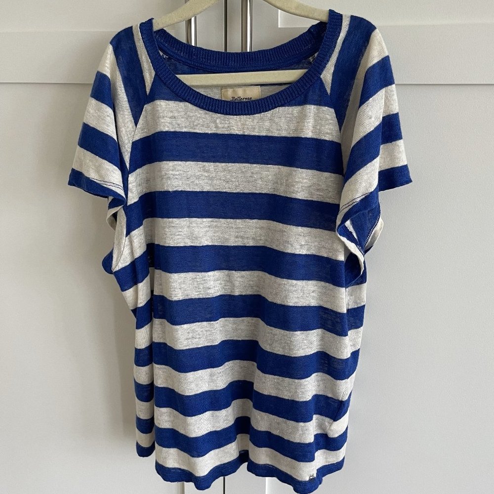 Bellerose - Blue White Striped Linen Shirt